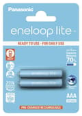 Miniatyrbild 5 av 6: Sanyo BK-4LCCE/2BE Nickelmetallhydrid 550mAh 1,2V uppladdningsbart batteri