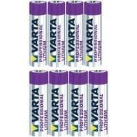 Varta rabatsæt 4 mikro og 4 mignon lithium batterier 4 mikro og 4 mignon lithium batterier (6103301404, 6106301404)