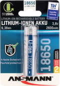 Miniatyrbillede 4 af 8: Ansmann Li-Ion Akku 18650 Genopladeligt batteri Lithium-Ion 2600 mAh - Beskyttet