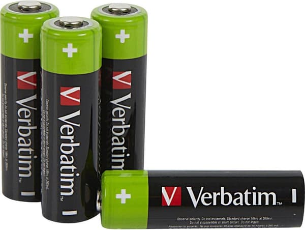 Verbatim genopladeligt batteri AA 4x / HR6(#49517)