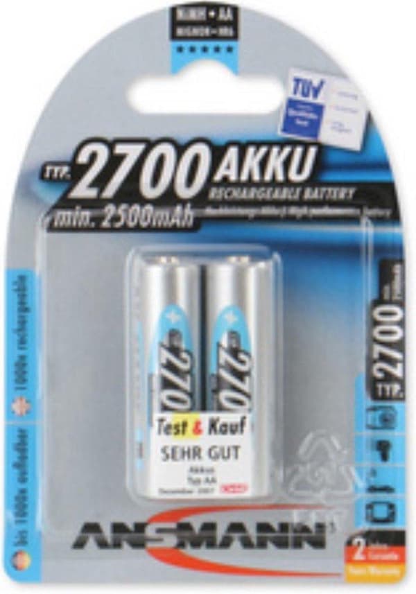 Ansmann AA genopladelige batterier