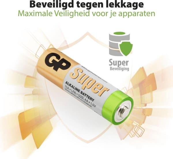 GP Super Alkaline AA batterier - 40 stk