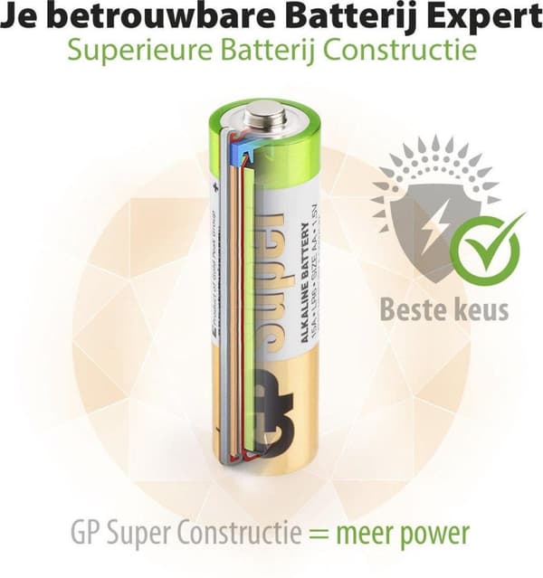 GP Super Alkaline AA batterier - 40 stk