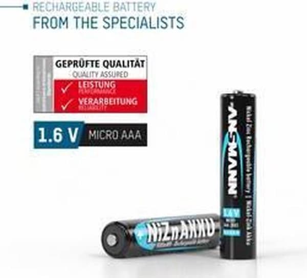 Ansmann 1321-0001 kotitalousakku Ladattava akku nikkeli-sinkki (NiZn)