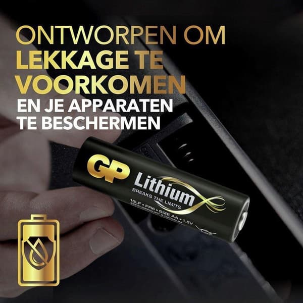 GP Batterier Lithium Primary AA Engangsbatteri Alkaline
