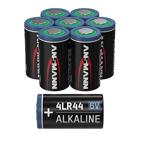 ANSMANN 4LR44 6V alkalisk batteri - pakke med 8 4G13 batterier velegnet til alarmsystemer, hundehalsbånd, fjernbetjeninger og meget mere - engangsbatt