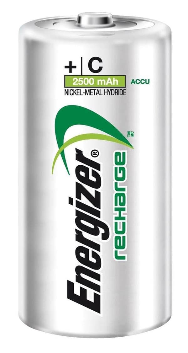 Energizer C - HR14 2500mAh - 1,2V Recharge Power Plus genopladelige batterier - 2 stk.
