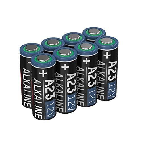 ANSMANN A23 12V alkalisk batteri - pakke med 8 MN21 batterier velegnet til alarmsystemer, garageportåbnere, fjernbetjeninger og meget mere - engangsba