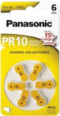 Pikkukuva 1 / 3: Panasonic Zinc air -kuulokojeparisto PR10 (keltainen) 6 kpl