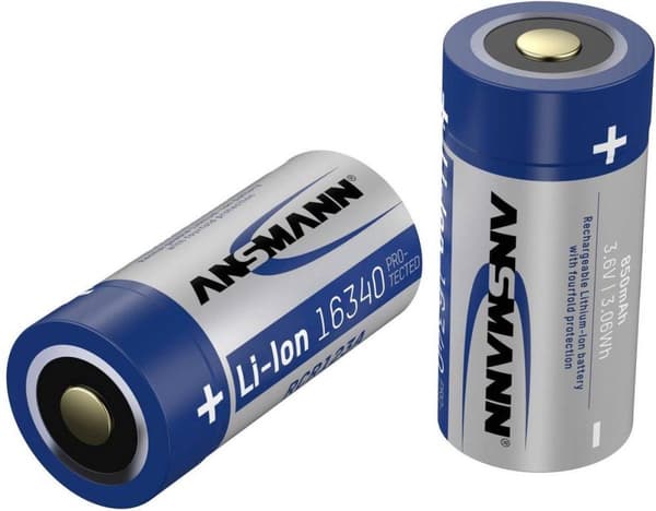 Ansmann Ansmann Special ladattava akku 16340 Li-ion 3,6 V 850 mAh