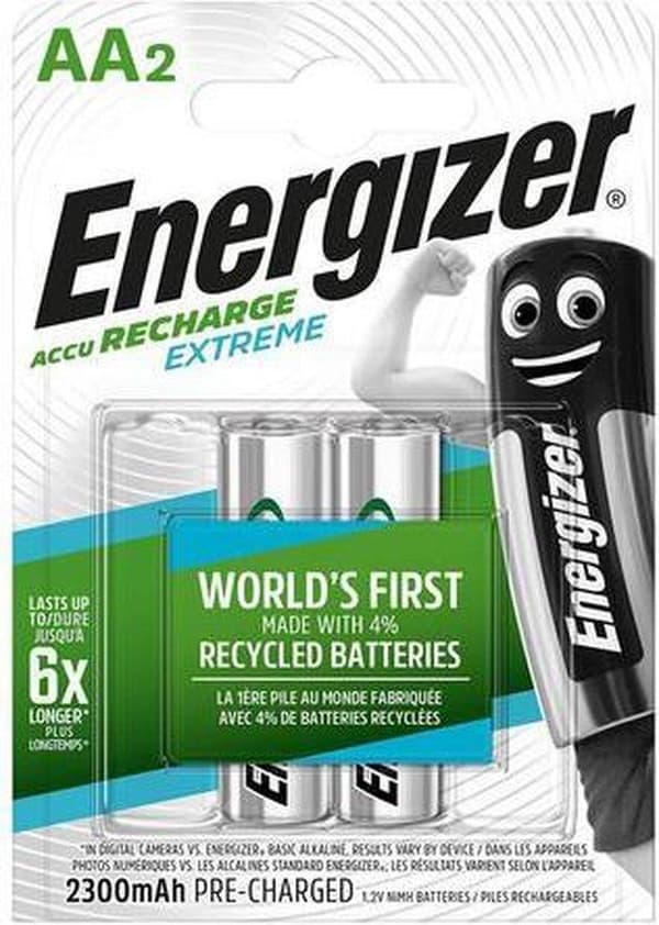 Energizer Genopladeligt NiMH-batteri AA 1,2 V Extreme 2300 mAh 2-blister