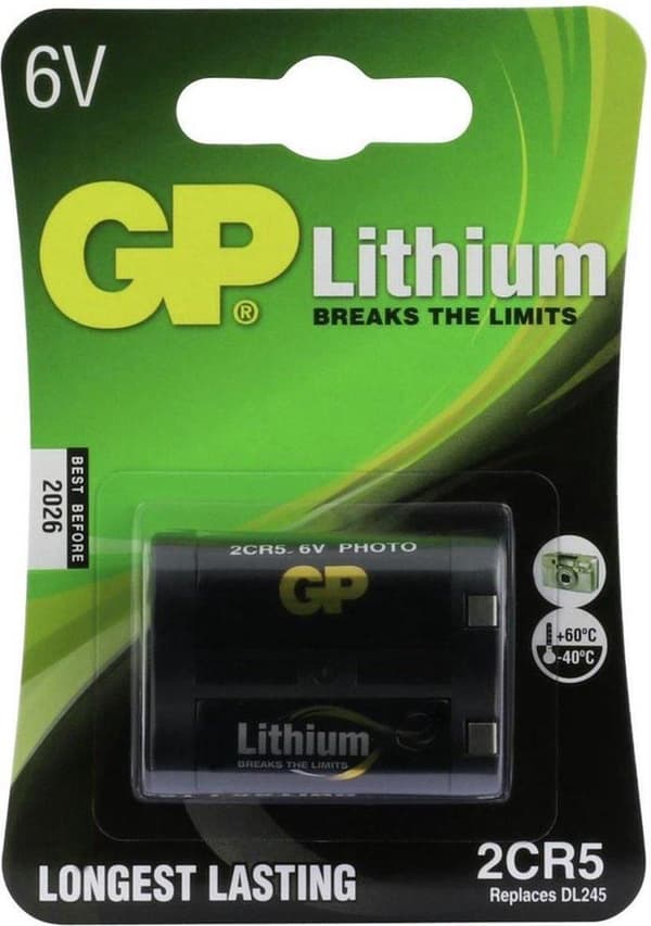 GP Photo Lithium 2CR5 batteri