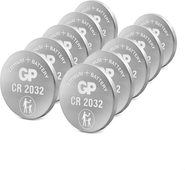 CR2032 Knapcelle Lithium 3 V GP batterier GPCR2032-2CPU10 10 stk.