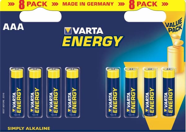 Varta BV-Energy 8 AAA Engangsbatteri Alkaline