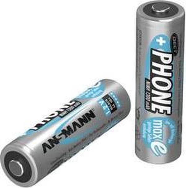 Ansmann - 2er 1300mAh - Mignon batteri til Dect-Schnurlostelefo