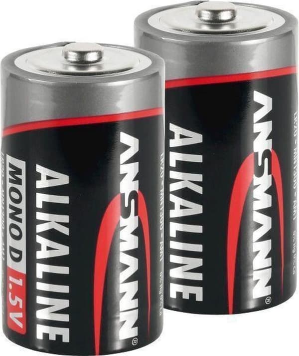 Ansmann 2er Mono D Rød - batteri
