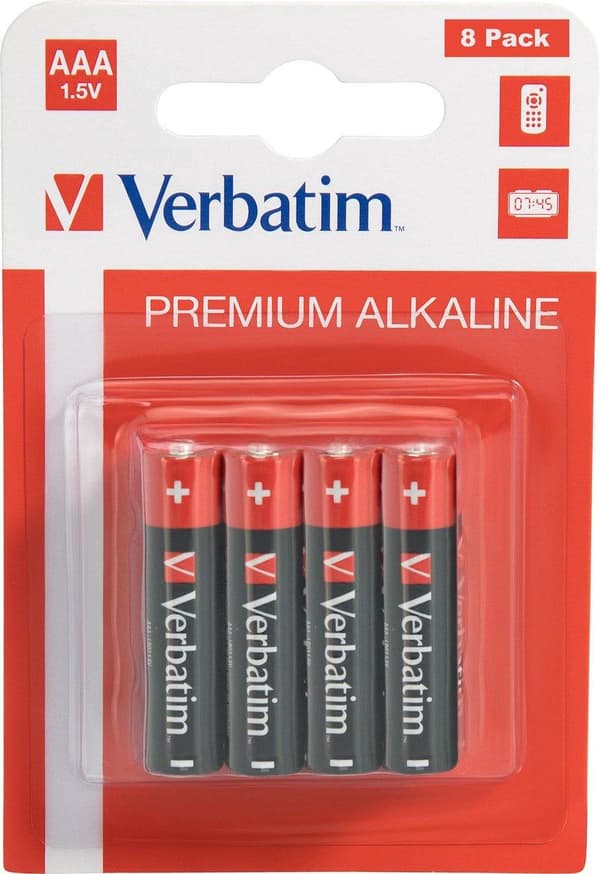 Verbatim Alkaline batteri AAA 8x(#49502)