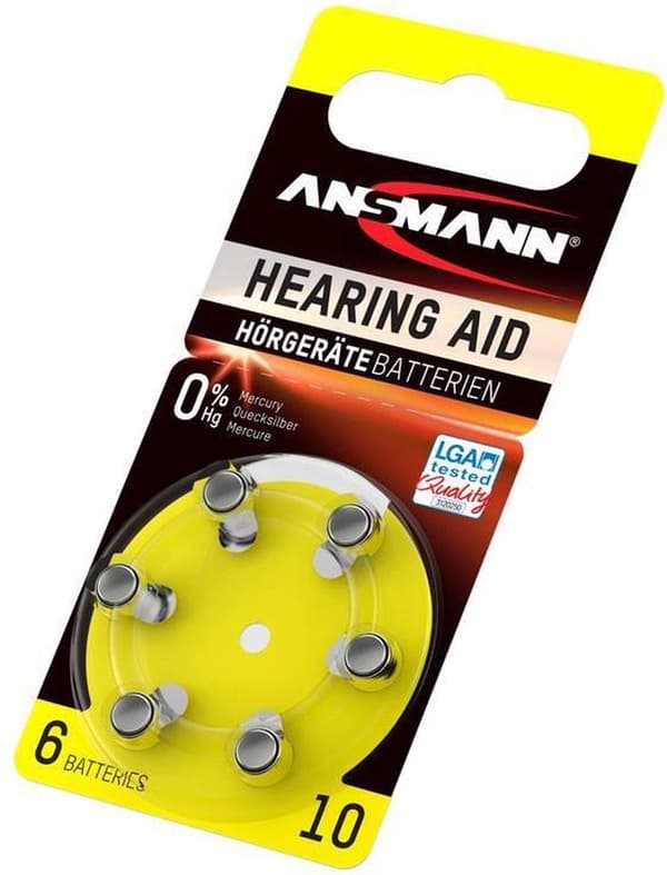 Ansmann Blister 6 X Zink - Luftbatteri, PR 10 1,4V ikke-genopladeligt batteri