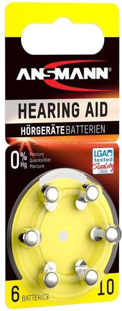 Ansmann Blister 6 X Zink - Luftbatteri, PR 10 1,4V ikke-genopladeligt batteri