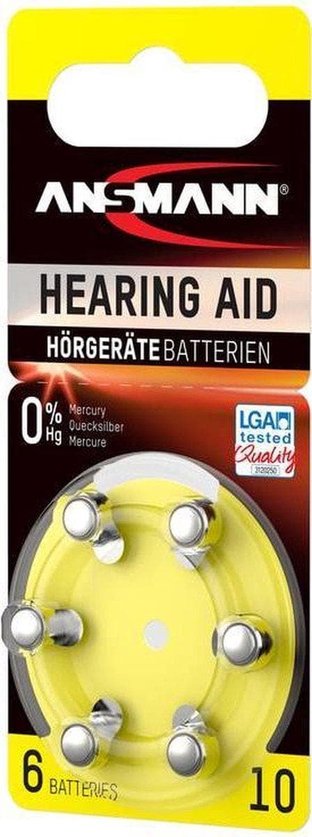 Ansmann Blister 6 X Zink - Luftbatteri, PR 10 1,4V ikke-genopladeligt batteri