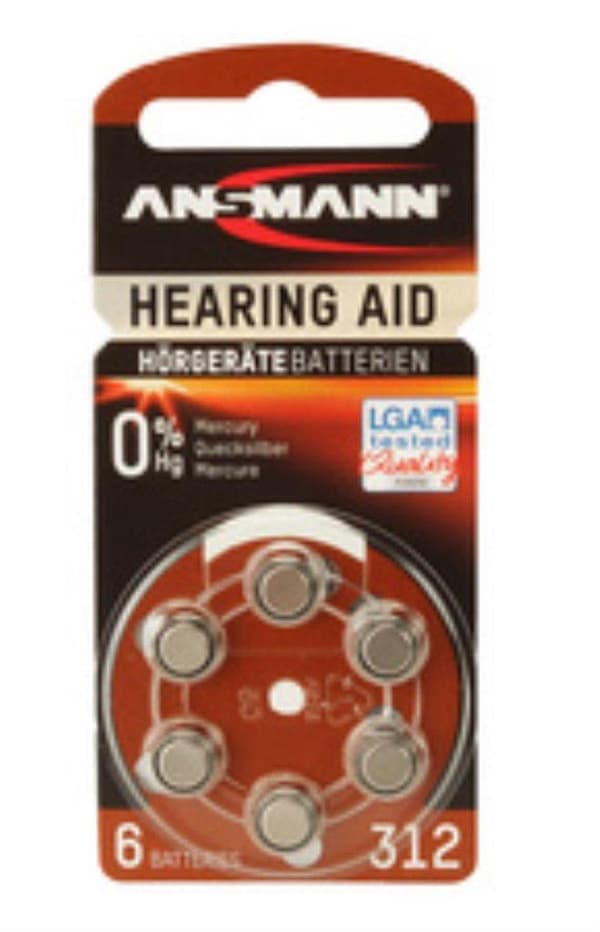 Ansmann Blister 6 X Zink - Luftbatteri, PR 10 1,4V ikke-genopladeligt batteri