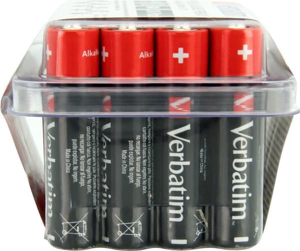 1x24 Verbatim Alkaline Batteri Micro AAA Lr 03 Pvc Box 49504