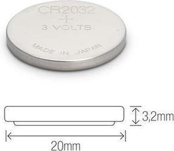 GP Lithium CR2032 knapcellebatterier - 4 stk