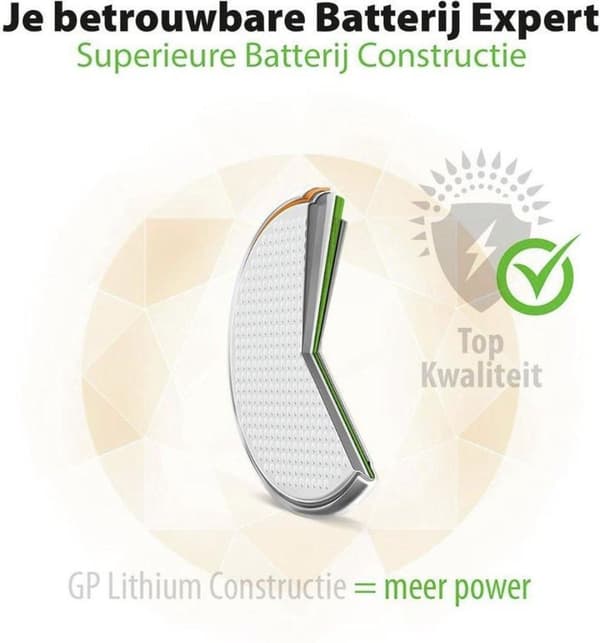 GP Lithium CR2032 knapcellebatterier - 4 stk