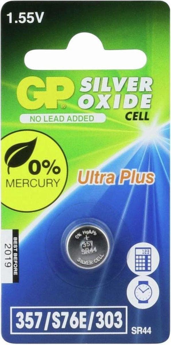 GP batterier - GP batterier GP knapcelle sølv D357/sr44 - 30 dages penge tilbage