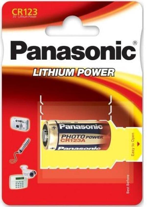 Panasonic Photo Power CR123A 3V batterier - 2 st