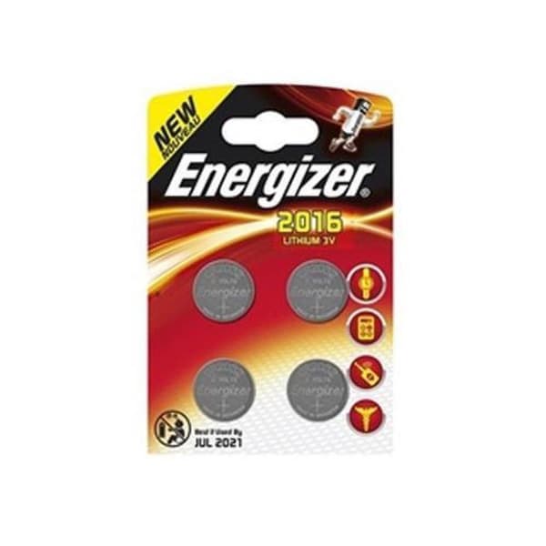 Energizer Battery Button Cell Lithium 3v Cr2016 4 kpl