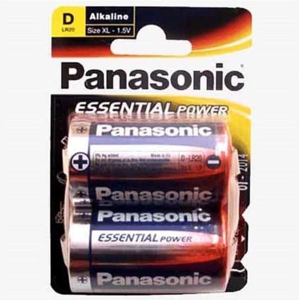 Panasonic PBALR020B2, Alkaline Power Alkaline 1,5V icke-uppladdningsbart batteri - Typ D