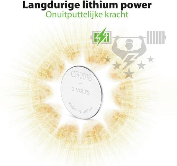 GP Lithium CR2016 Knapcellebatterier - 4 stk