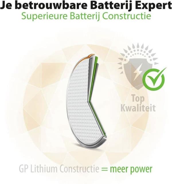 GP Lithium CR2016 Knapcellebatterier - 4 stk