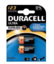 Duracell Ultra 123 - Kamerabatteri 2 x CR123A Li (DUR020320)