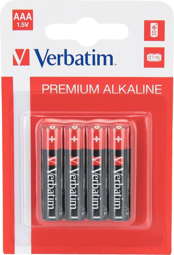 Verbatim - AAA Alkaline Batteri 4PK