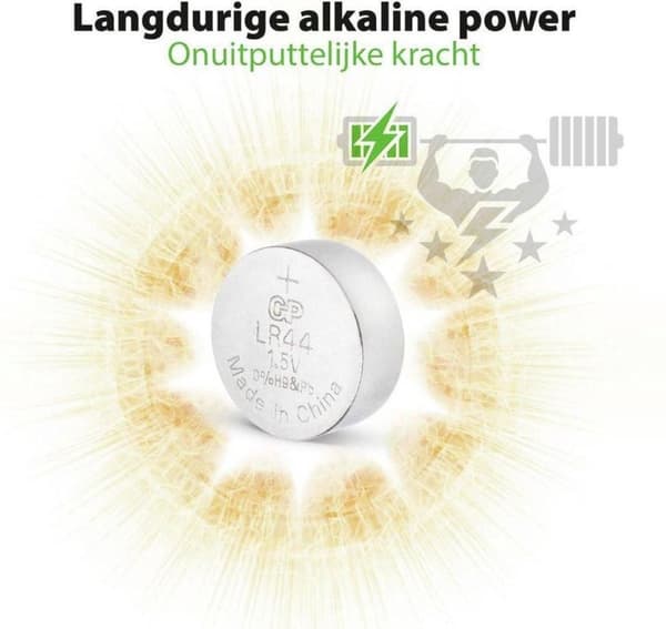 GP Alkaline 76A (LR44) knapcellebatterier - 4 stk