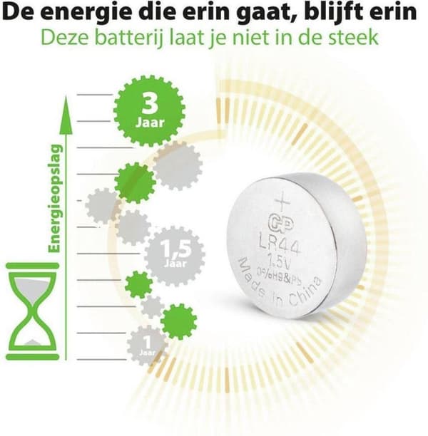 GP Alkaline 76A (LR44) knapcellebatterier - 4 stk