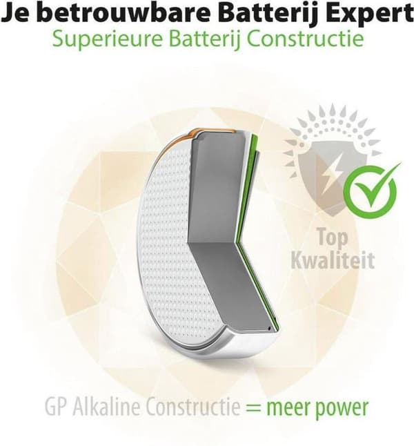 GP Alkaline 76A (LR44) knapcellebatterier - 4 stk