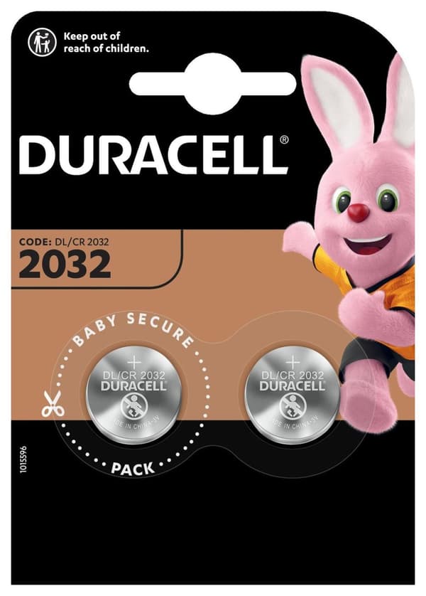 Duracell CR2032 Knapcellebatterier - 2 stk