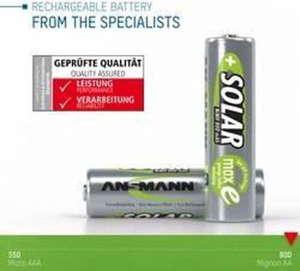 Ansmann AA genopladelige batterier