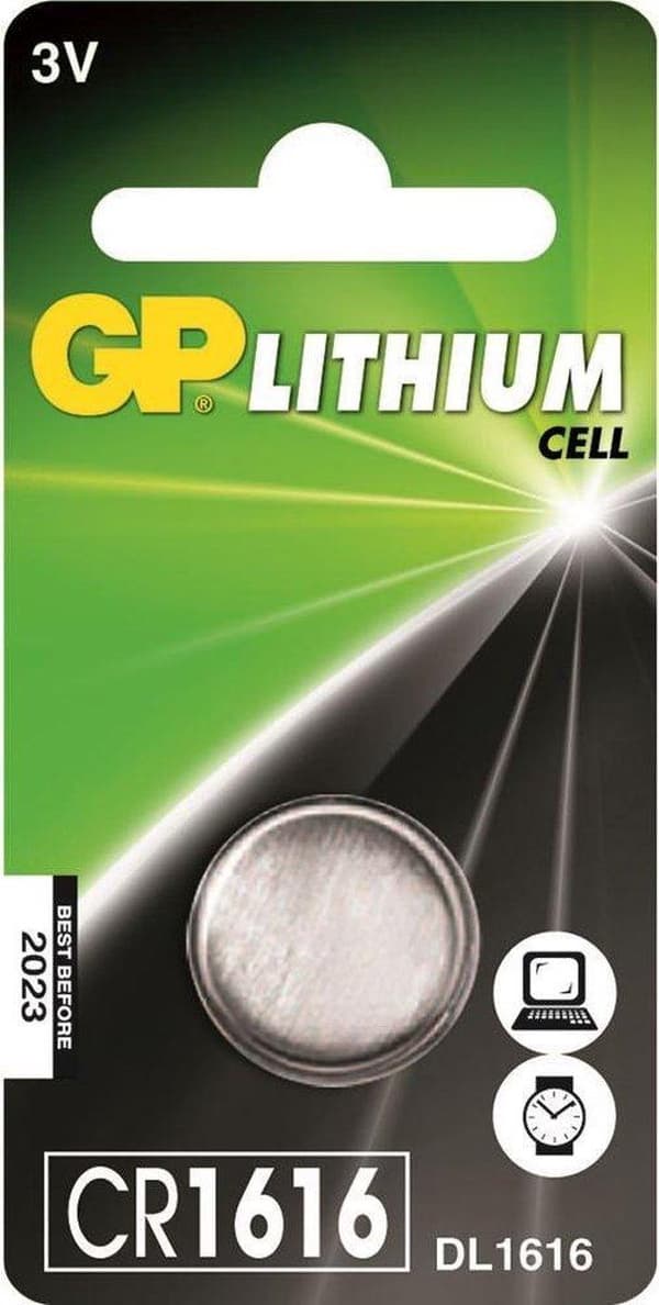 GP Lithium knapcelle CR1616 blister 1