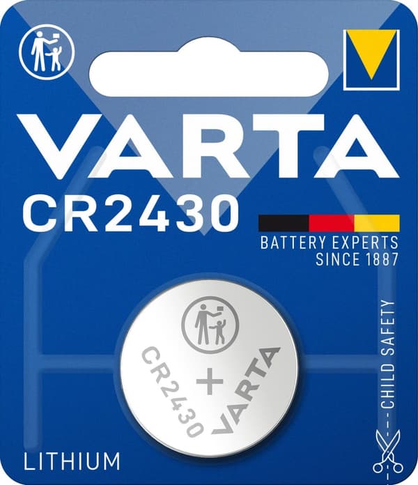 Varta Electronics - Batteri CR2430 Li 280 mAh (6430-101-401)