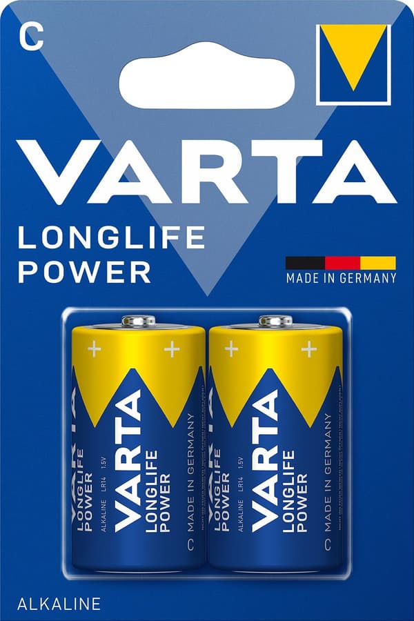Varta Longlife Power C Batterier - LR14 - 2 stk