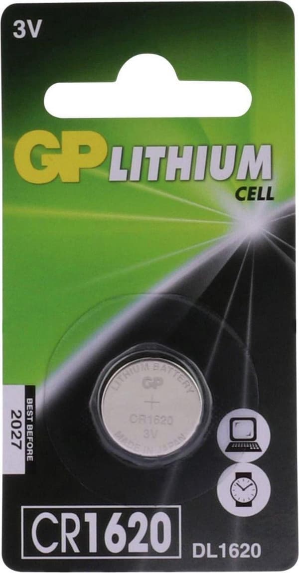 GP Lithium CR1620 Knapcellebatterier - 1 stk