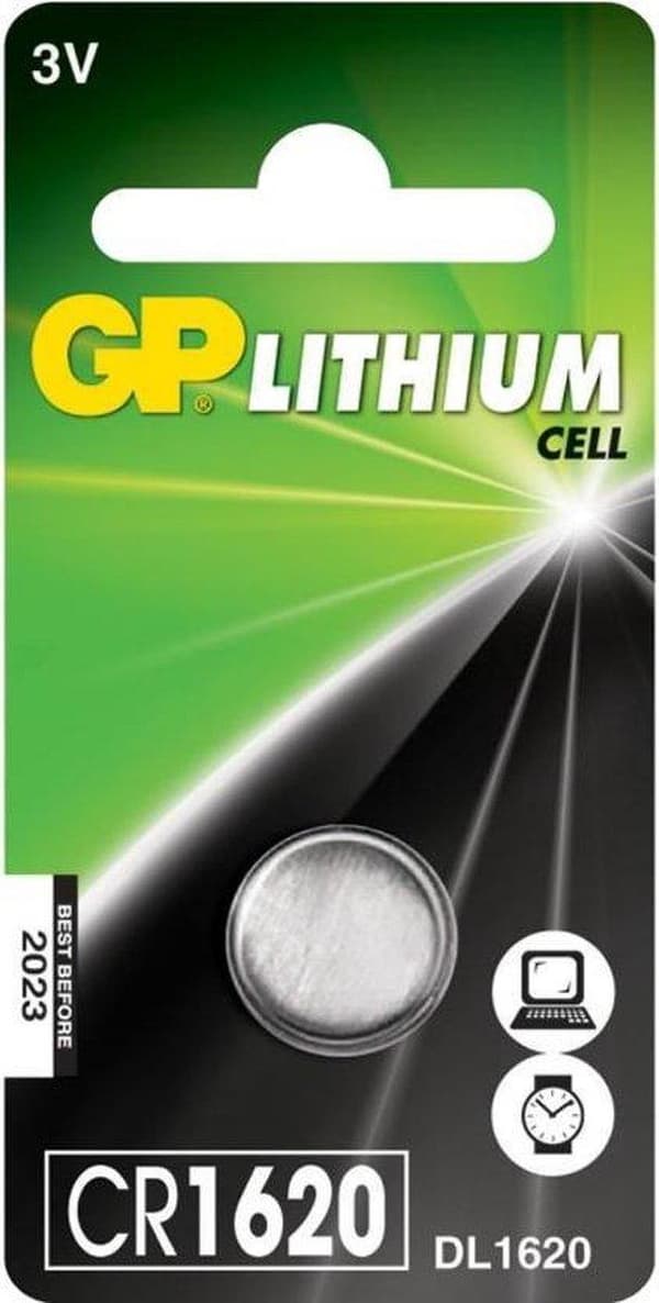 GP Lithium CR1620 Knapcellebatterier - 1 stk