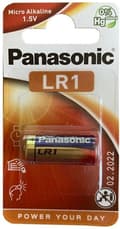 Miniatyrbillede 2 af 7: PANASONIC | Panasonic Alkaline Batteri Lr1 1,5v Blister 1 Pakke