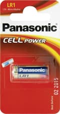 Miniatyrbillede 1 af 7: PANASONIC | Panasonic Alkaline Batteri Lr1 1,5v Blister 1 Pakke