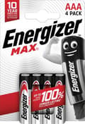 Miniatyrbillede 1 af 6: ENERGIZER Max Micro (AAA) 4 styks Max Micro (AAA) 4 styks (E303325600)