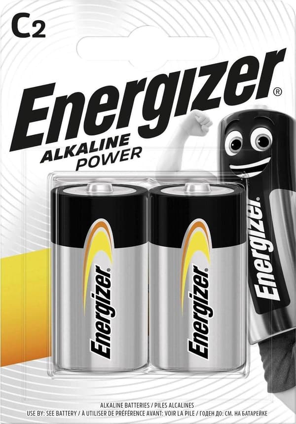Alkaline batteri C 1,5 V Power 2-blister